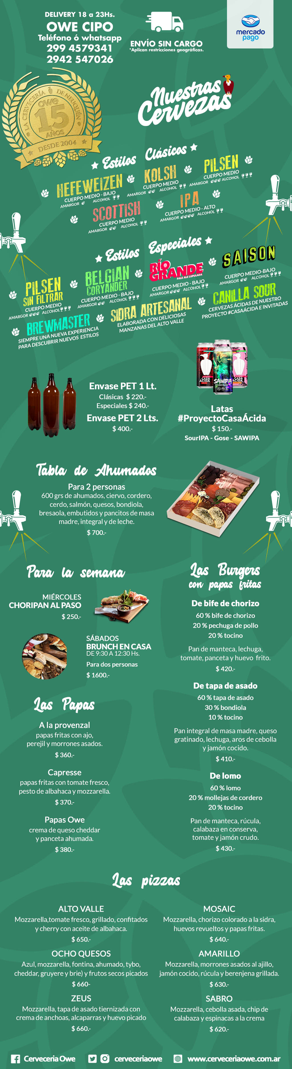 menú delivery